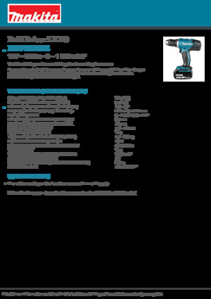 Акумуляторні дрилі та шуруповерти Makita DDF453RFE