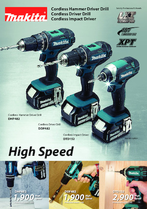 Акумуляторні дрилі та шуруповерти Makita DDF482