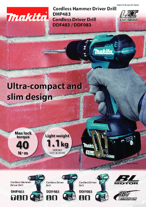 Акумуляторні дрилі та шуруповерти Makita DHP483 