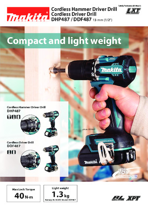 Акумуляторні дрилі та шуруповерти Makita DHP487