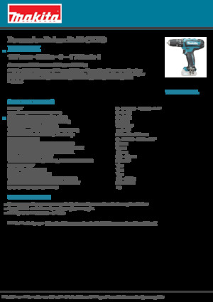 Акумуляторні дрилі та шуруповерти Makita HP331DZ