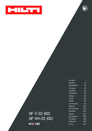 Акумуляторні дрилі та шуруповерти Hilti SF 4H-22