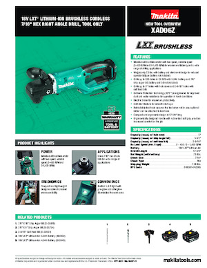 Акумуляторні дрилі та шуруповерти Makita XAD06Z