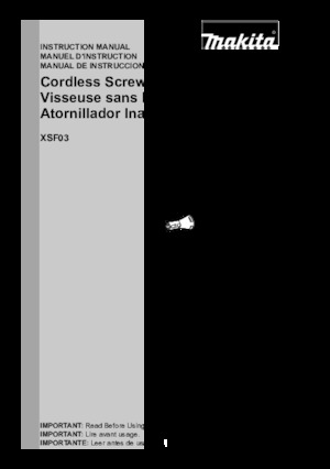 Акумуляторні дрилі та шуруповерти Makita XSF03TX2