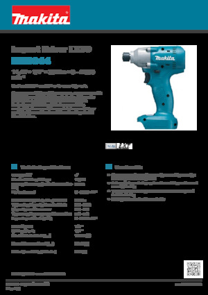 Акумуляторні ударні гайковерти та гайковерти Makita BTD044