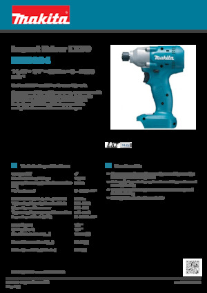 Акумуляторні ударні гайковерти та гайковерти Makita BTD064