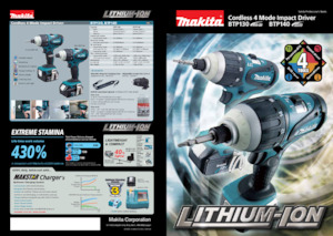 Акумуляторні ударні гайковерти та гайковерти Makita BTP140 