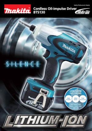 Акумуляторні ударні гайковерти та гайковерти Makita BTS130 