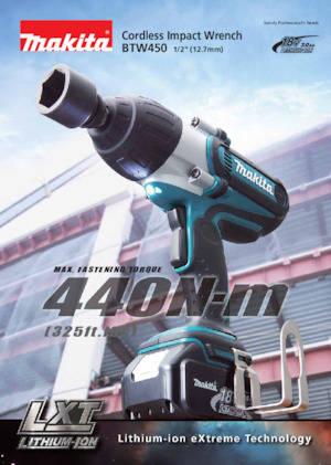 Акумуляторні ударні гайковерти та гайковерти Makita BTW450 