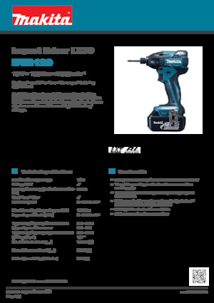 Акумуляторні ударні гайковерти та гайковерти Makita DTD129