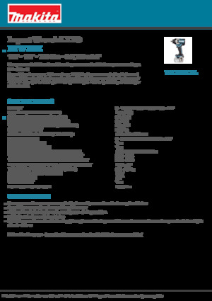 Акумуляторні ударні гайковерти та гайковерти Makita DTW701Z