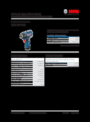 Акумуляторні ударні гайковерти та гайковерти Bosch GDR 12V-110