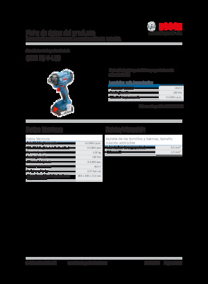 Акумуляторні ударні гайковерти та гайковерти Bosch GDR 18V-160