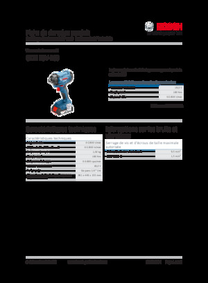 Акумуляторні ударні гайковерти та гайковерти Bosch GDR 18V-160