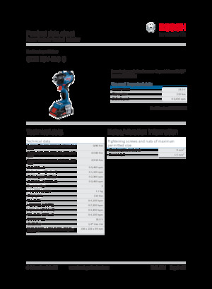 Акумуляторні ударні гайковерти та гайковерти Bosch GDR 18V-210 C