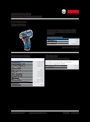 Акумуляторні ударні гайковерти та гайковерти Bosch GDS 12V-115
