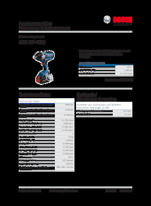 Акумуляторні ударні гайковерти та гайковерти Bosch GDS 18V-1000
