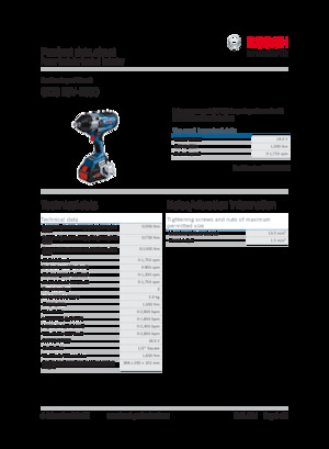 Акумуляторні ударні гайковерти та гайковерти Bosch GDS 18V-1000