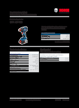 Акумуляторні ударні гайковерти та гайковерти Bosch GDX 18V-200