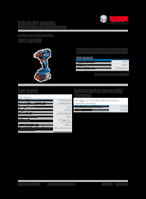 Акумуляторні ударні гайковерти та гайковерти Bosch GDX 18V-200