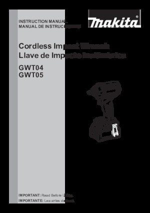 Акумуляторні ударні гайковерти та гайковерти Makita GWT05D