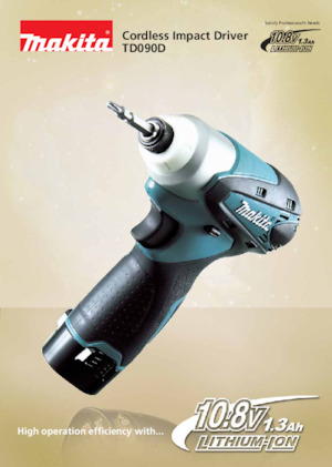 Акумуляторні ударні гайковерти та гайковерти Makita TD090D