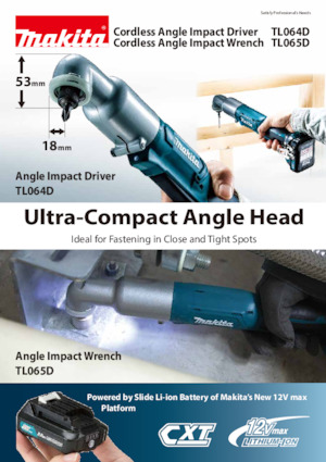 Акумуляторні ударні гайковерти та гайковерти Makita TL064D