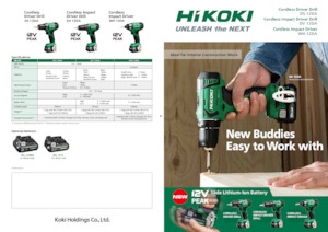 Акумуляторні ударні гайковерти та гайковерти HiKOKI WH12DA