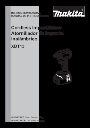 Акумуляторні ударні гайковерти та гайковерти Makita XDT131