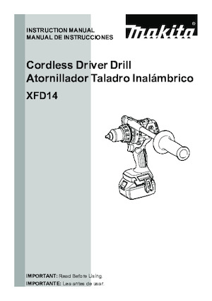 Акумуляторні ударні гайковерти та гайковерти Makita XDT14T