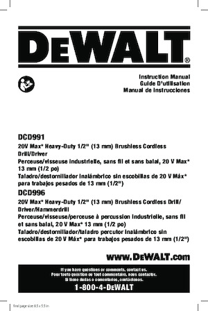 Акумуляторні перфоратори SDS DEWALT DCD996P2