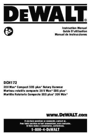 Акумуляторні перфоратори SDS DEWALT DCH172B