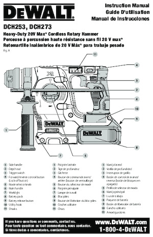 Акумуляторні перфоратори SDS DEWALT DCH273H1