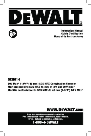 Акумуляторні перфоратори SDS DEWALT DCH614B
