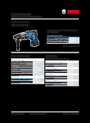 Акумуляторні перфоратори SDS Bosch GBH 18V-28 DC