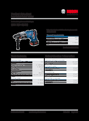 Акумуляторні перфоратори SDS Bosch GBH 18V-28 DC