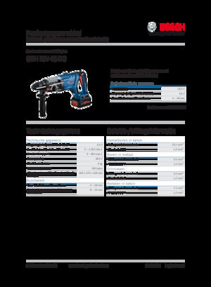 Акумуляторні перфоратори SDS Bosch GBH 18V-28 DC