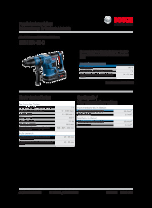 Акумуляторні перфоратори SDS Bosch GBH 18V-36 C