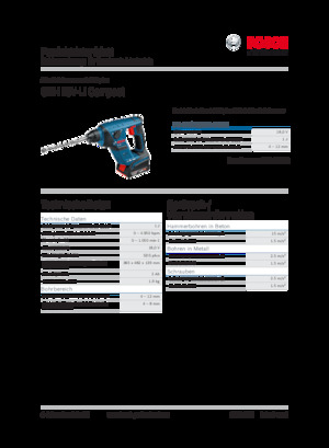Акумуляторні перфоратори SDS Bosch GBH 18V-LI Compact