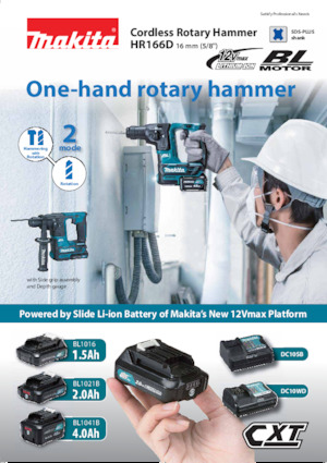 Акумуляторні перфоратори SDS Makita HR166D