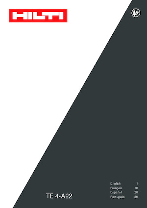 Акумуляторні перфоратори SDS Hilti TE 4-A22 