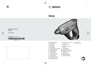 Акумуляторні перфоратори SDS Bosch Uneo