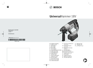 Акумуляторні перфоратори SDS Bosch UniversalHammer 18V