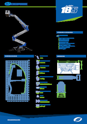 Гусеничні підйомники з шарнірною стрілою Socage Raptor 18 S