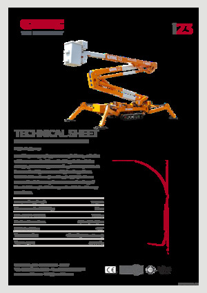 Гусеничні підйомники з шарнірною стрілою CMC i23