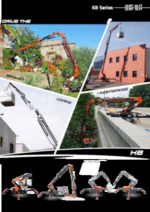 Гусеничні підйомники з шарнірною стрілою Cormidi KB20