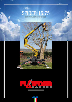 Гусеничні підйомники з шарнірною стрілою Platform Basket SPIDER 15.75 E