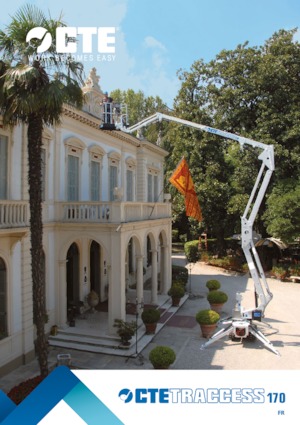 Гусеничні підйомники з шарнірною стрілою CTE Traccess 170 E