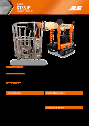 Гусеничні підйомники з шарнірною стрілою JLG X13SJP