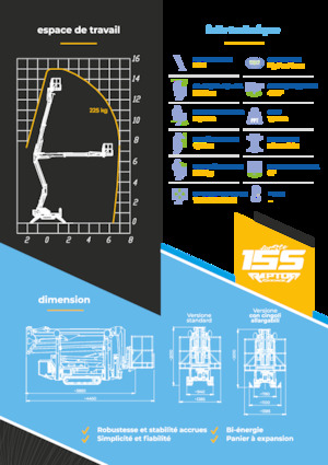 Гусеничні підйомники з шарнірною стрілою Socage Raptor 15 S